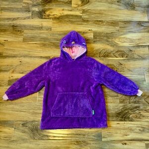 Huggle Pets Rainbow Unicorn Plush and Hoodie Purple Faux Fur Ages 3-11 Years Old